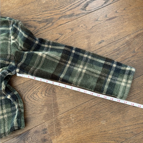 Vintage Fleece Plaid Zip Up Cropped Coat - Picture 10 of 10
